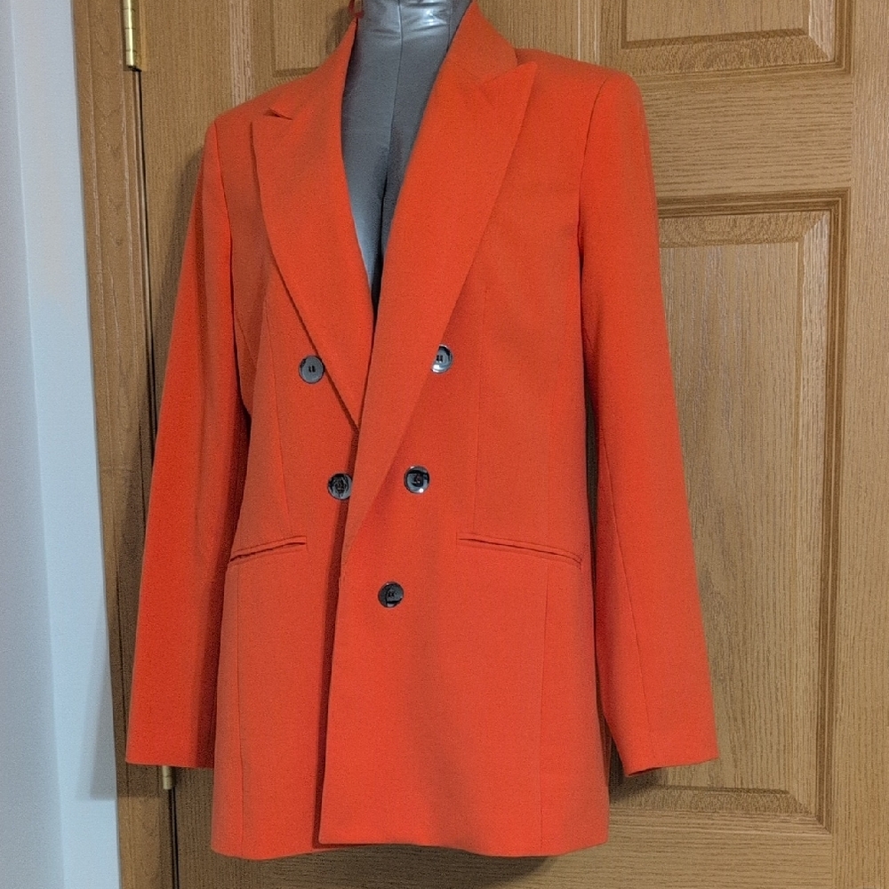 Bar III Vibrant Orange Blazer
